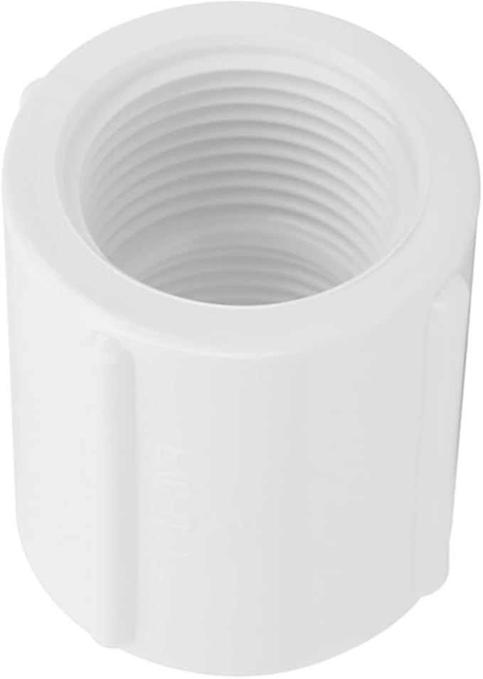 10Pack 3/4" Double Female Thread PVC Pipe Coupling Adapter Pipe Fitting Connector (Female x Female) SCH40 3/4Inch PVC Female Threaded Pipe Coupling for Sprinkler,Irrigation,Swimming Pools-BloomoryGarden