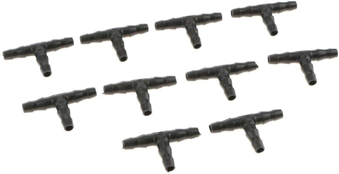 10PCS Micro Drip Irrigation System Dripper Tee Pipe Barb Hose Watering Garden-BloomoryGarden