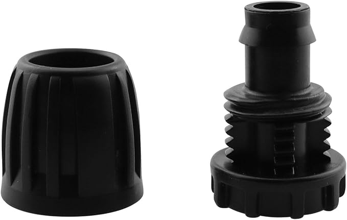 1/2 inch Irrigation Fittings End Plug DGZZI 6PCS Barbed Locked End Plug Connectors For 16mm Drip Tubing Connectors, End Caps Drip Line Nuts Connectors-BloomoryGarden