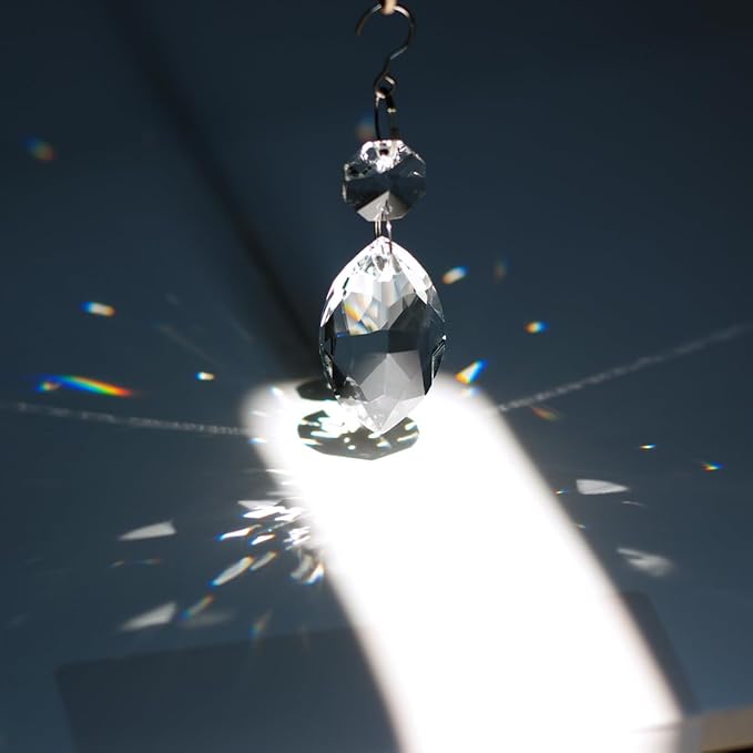 12pcs Crystal Suncatchers, Hanging Crystals Chandelier Prisms for Windows, Rainbow Maker Home Decoration-BloomoryGarden