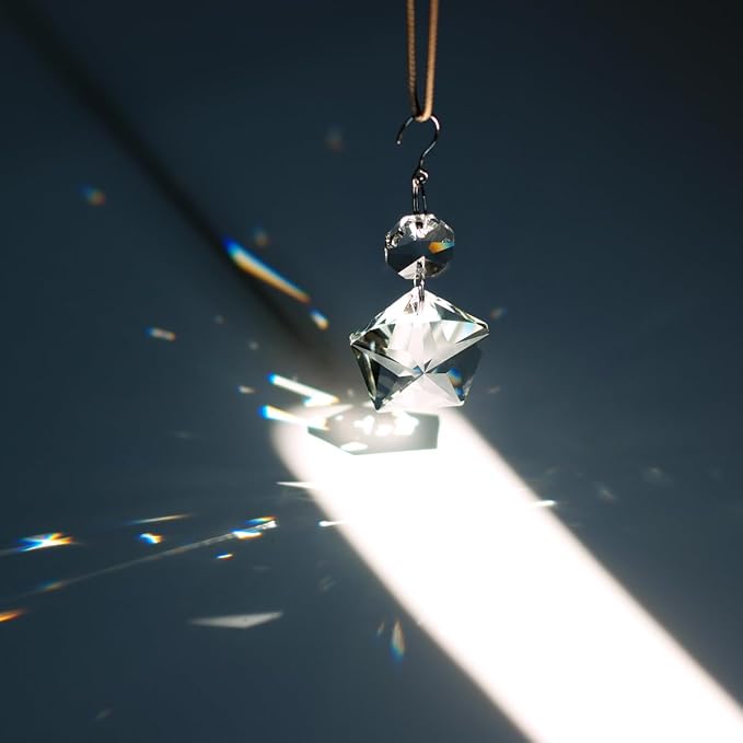 12pcs Crystal Suncatchers, Hanging Crystals Chandelier Prisms for Windows, Rainbow Maker Home Decoration-BloomoryGarden