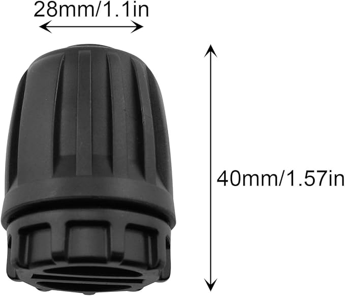 1/2 inch Irrigation Fittings End Plug DGZZI 6PCS Barbed Locked End Plug Connectors For 16mm Drip Tubing Connectors, End Caps Drip Line Nuts Connectors-BloomoryGarden