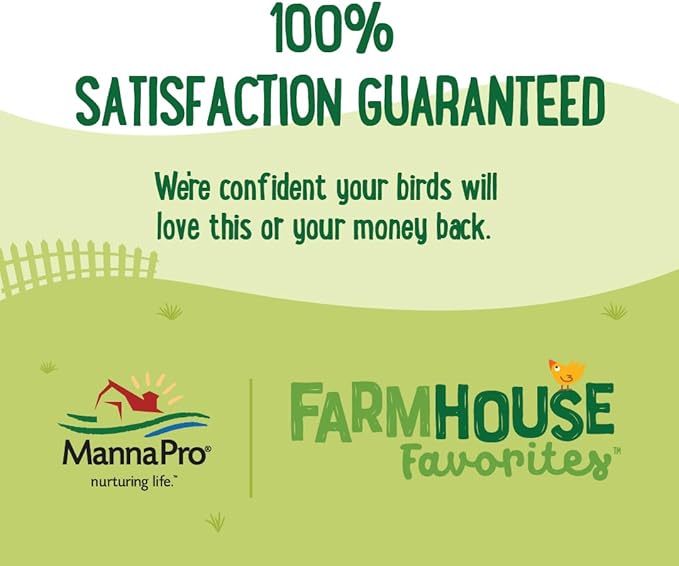 Manna Pro Farmhouse Favorites Critter Combo Crunch Poultry Treat - Protein Poultry Treat - Encourages Natural Foraging Behavior - 100% Natural Blend of Soldier Fly Larvae, Mealworms & Shrimp - 2lb Bag-BloomoryGarden