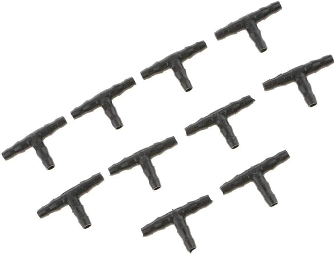 10PCS Micro Drip Irrigation System Dripper Tee Pipe Barb Hose Watering Garden-BloomoryGarden