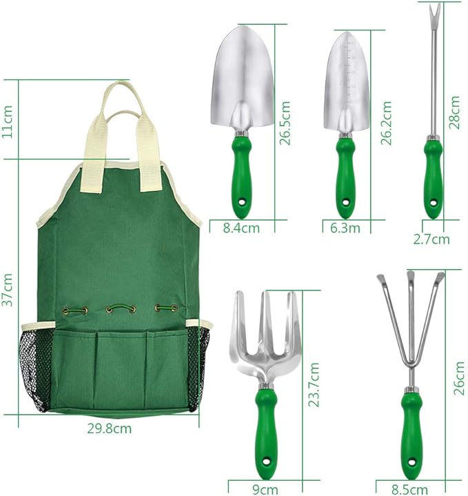 11-Piece Gardening Tool Set, Garden Tool Kit with Tote Bag, Adjustable Apron, and Gardening Accessories, Perfect Gardening Gifts for Women and Men-BloomoryGarden