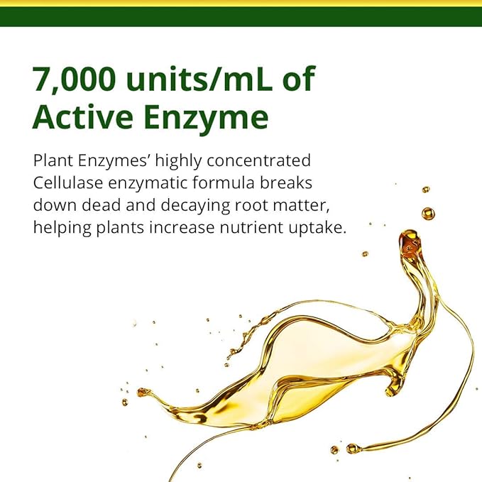 Humboldts Secret Plant Enzymes – Best Plant and Root Enzymes – 7000 Active Units of Enzyme per Milliliter – Quality Plant Food and Plant Fertilizer – Highly Concentrated – 32 Ounce