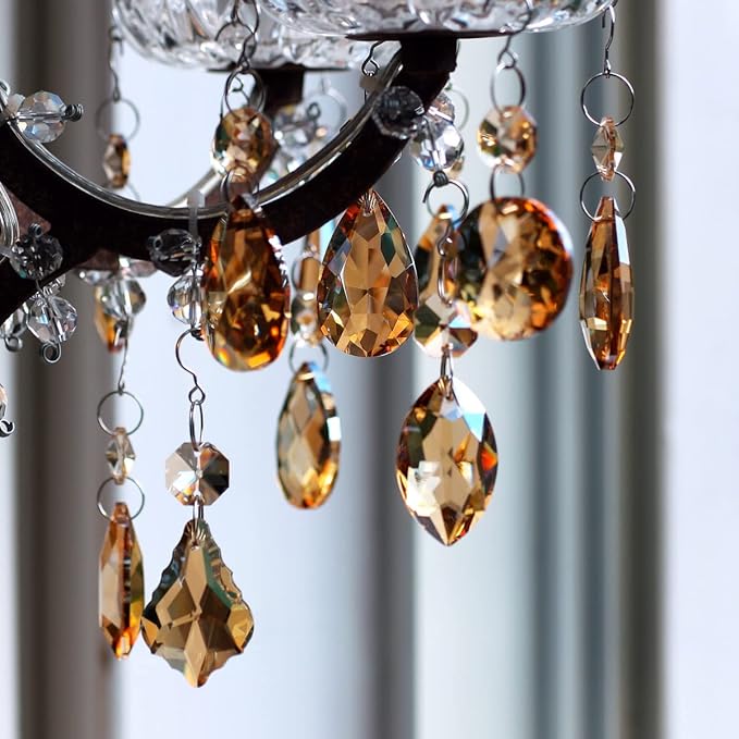 12pcs Hanging Glass Crystals Prism for Windows, Chandelier Decoration, Rainbow Maker Suncatcher-BloomoryGarden