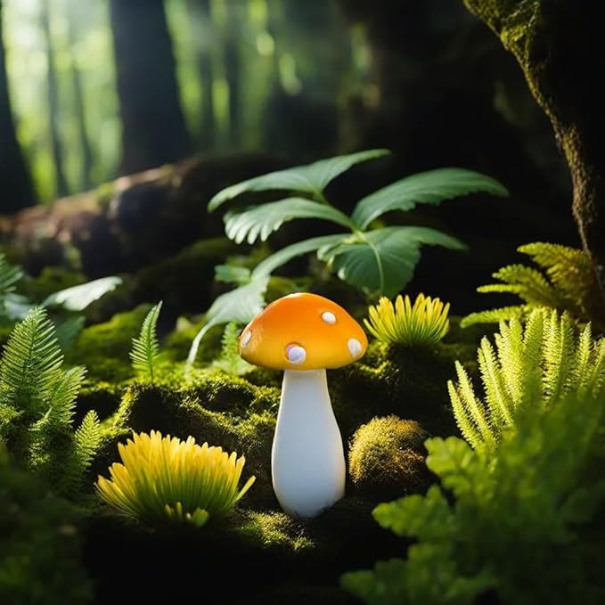 12 Pcs 1.5 to 1.8 Inch Resin Mushroom,Cute Mushrooms Fairy Garden Mushrooms Ornaments for Outdoor Decoration,Home Décor,Cake Decoration,DIY Bonsai Craft …-BloomoryGarden