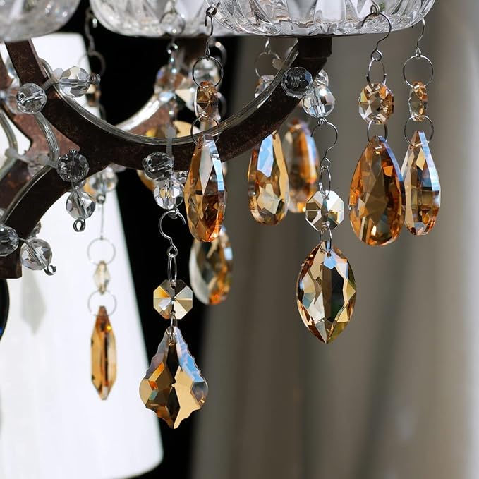 12pcs Hanging Glass Crystals Prism for Windows, Chandelier Decoration, Rainbow Maker Suncatcher-BloomoryGarden