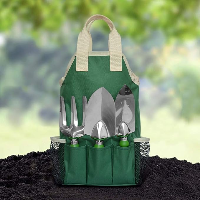 11-Piece Gardening Tool Set, Garden Tool Kit with Tote Bag, Adjustable Apron, and Gardening Accessories, Perfect Gardening Gifts for Women and Men-BloomoryGarden