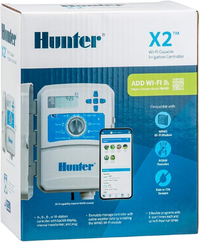 Hunter Industries Hydrawise X2 14-Station Outdoor Irrigation Controller (X2-1400)
