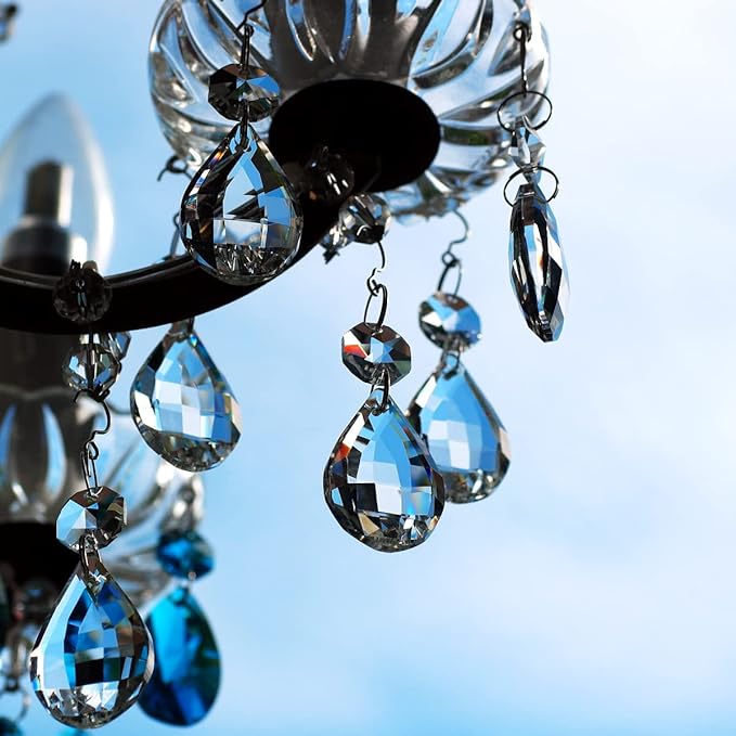 12pcs Crystal Suncatchers, Hanging Crystals Chandelier Prisms for Windows, Rainbow Maker Home Decoration-BloomoryGarden