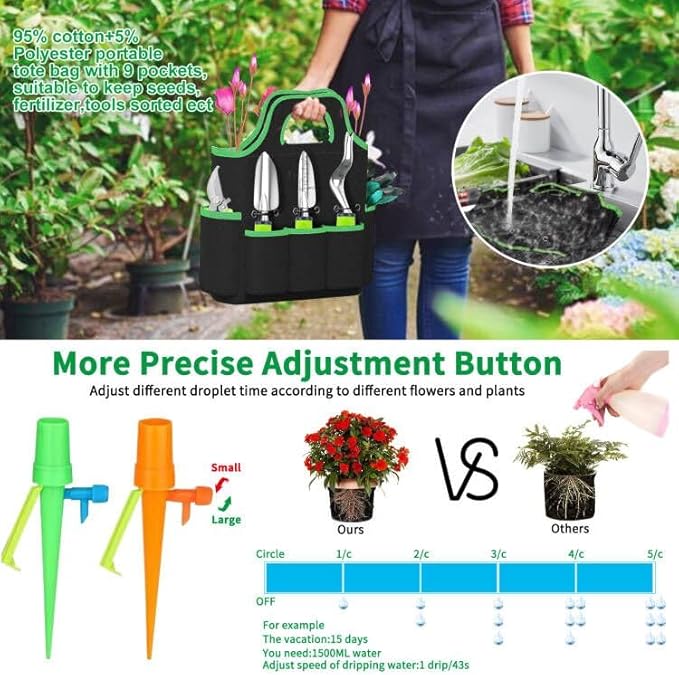 84 PCS Garden Tools Set,10pcs Succulent Tools Set Included 6pcs Large Heavy Duty Aluminum Gardening Hand Tools 12.5IN with Garden Tool Bag,Gloves Sprayer etc.Gardening Gifts for Men Women Garden Gifts-BloomoryGarden