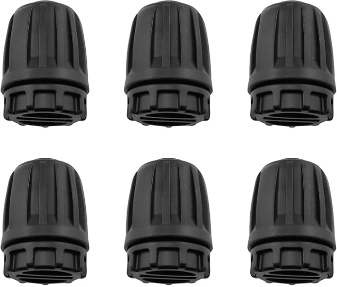 1/2 inch Irrigation Fittings End Plug DGZZI 6PCS Barbed Locked End Plug Connectors For 16mm Drip Tubing Connectors, End Caps Drip Line Nuts Connectors-BloomoryGarden