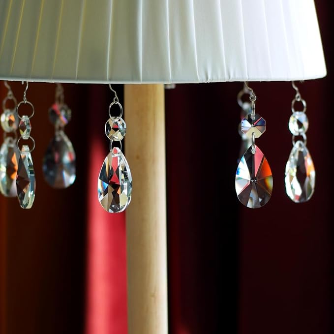 12pcs Crystal Suncatchers, Hanging Crystals Chandelier Prisms for Windows, Rainbow Maker Home Decoration-BloomoryGarden