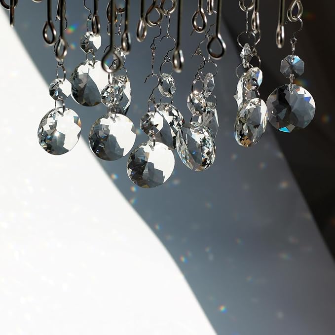 12pcs Crystal Suncatchers, Hanging Crystals Chandelier Prisms for Windows, Rainbow Maker Home Decoration-BloomoryGarden