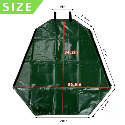 1 Pack Tree Watering Bag, 20 Gallon Slow Release Watering Bag for Trees, Premium PVC Shrub Watering Bag with Heavy Duty Zipper, Sturdy Reusable Drip Irrigation Bag-BloomoryGarden