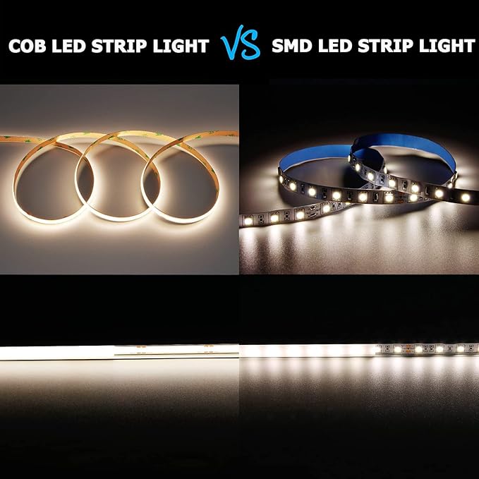 10M/32.8ft 24V COB LED Strip Light Waterproof IP65 Natural White 4000K Uniform Glow 3840LEDs CRI 93+ Flexible LED Tape Lights for DIY Cabinet Bedroom Kitchen Home Decor(No Power Supply)-BloomoryGarden