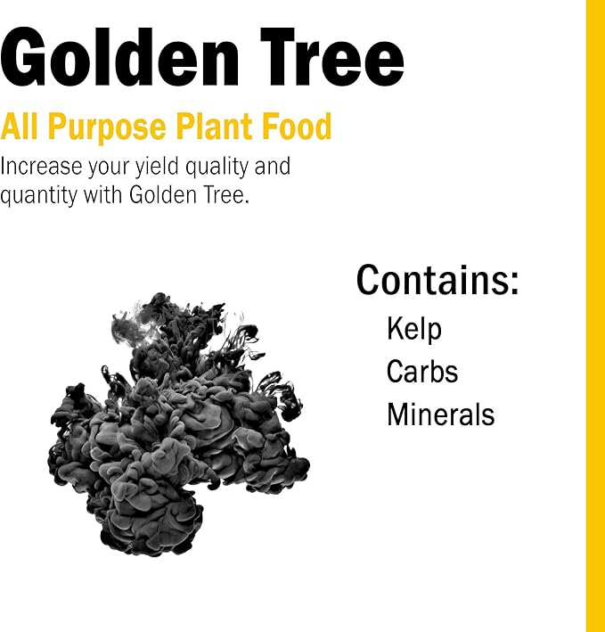 Humboldts Secret Golden Tree: Best Plant Food for Plants & Trees - All-in-One Concentrated Additive - Vegetables, Flowers, Fruits, Lawns, Roses, Tomatoes & More (16 Ounce)