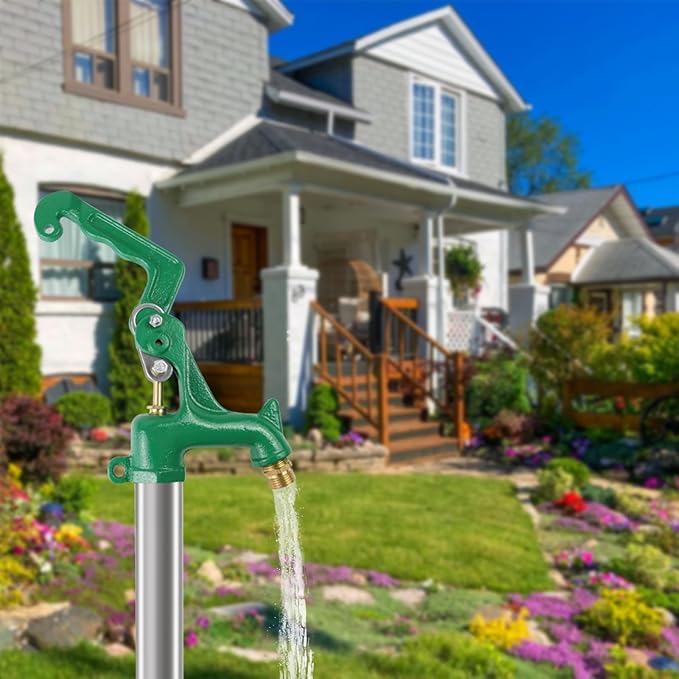 Frost Proof Yard Hydrant,Freeze Proof Outdoor Faucet Frost Free Hydrant for Yard Garden Farm Pasture Irrigation,Water Faucet 3/4" Pipe Connection,4.25ft Total Length 24” Bury Depth