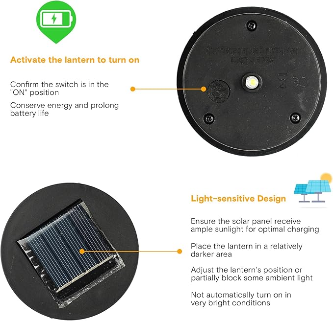 MAGGIFT 2 Pack Hanging Solar Lights,Outdoor Ramadan Solar Lanterns Decorations,Waterproof Hanging Solar Light 6 Lumens,Brown-BloomoryGarden