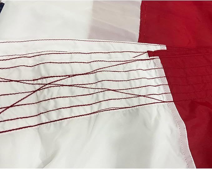 Homissor American Flag 20x30 Ft Large US Flags USA - Giant United State Flag Heavy Duty Outdoor Embroidered Stars for All Weather High Wind Sewn Stripes With Brass Grommets