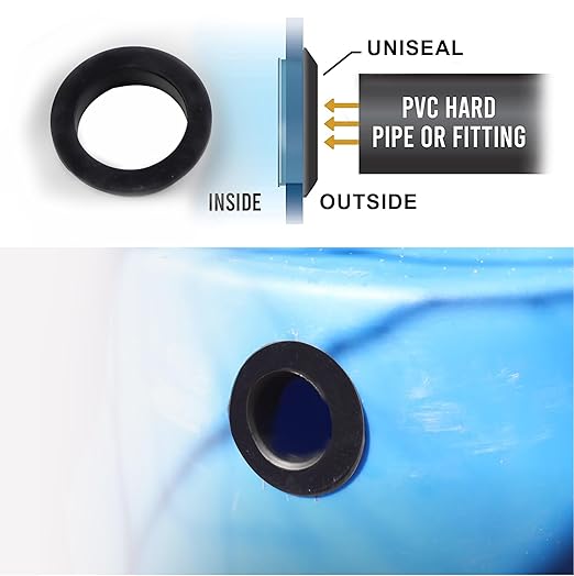 1 Inch Drill Hole, 5/8 Inch ID Silicone Rubber Grommets for Wiring, Automotive, Firewall Hole Plug, Top Hat Grommets for 5/8 Inch OD Vinyl Tubing in Hydroponic and Irrigation Systems, 10 Pack