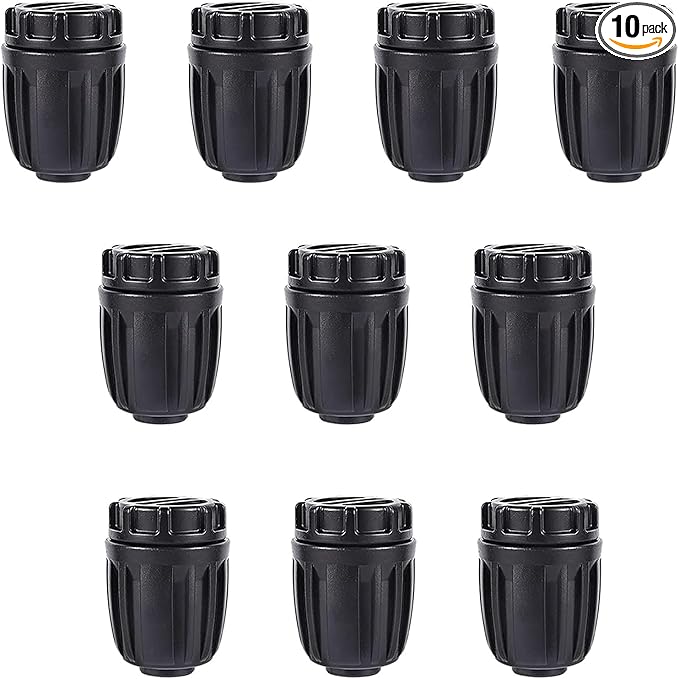 1/2 inch Drip Irrigation Fittings End Caps For (0.52" ID x 0.65" OD) 16mm Drip Irrigation Tubing Connectors End Plugs-10 Pack-BloomoryGarden