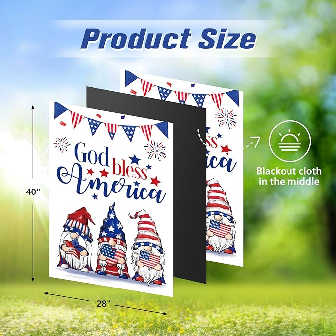 12 Pcs Three Gnomes Seasonal Large Garden Flags Double Sided Seasonal Truck Garden Flags for All Seasons Set of 12 Spring Easter Valentine Halloween Christmas Holiday Yard Decoration, Welcome Outdoor-BloomoryGarden