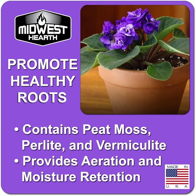 African Violet Natural Potting Soil Mix (Made in USA) (8 Dry Quarts)
