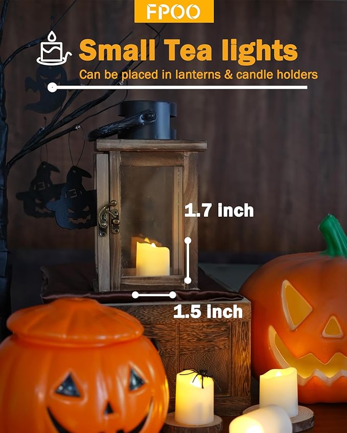 12 PCS Rechargeable Candles Flameless Tea Lights with Remote, USB LED Tealights with Timer Flickering Fake Candle, Votive Tea Light for Halloween, Holiday, Christmas, Party, Home Decorations-BloomoryGarden