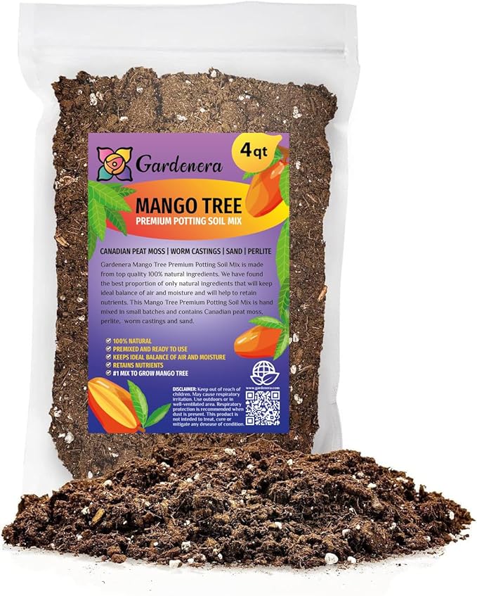 Mango Tree Potting Mix - Promote Strong Roots and Bountiful Yields with Our Premium Blend - 4 Quart-BloomoryGarden