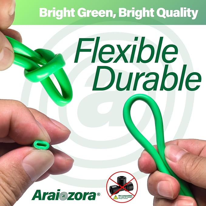 1/4 INCH Drip Irrigation Tubing, 75 ft Roll Green Blank Distribution Hose Perfect for DIY Garden Irrigation System, Hydroponics, Misting Tubing