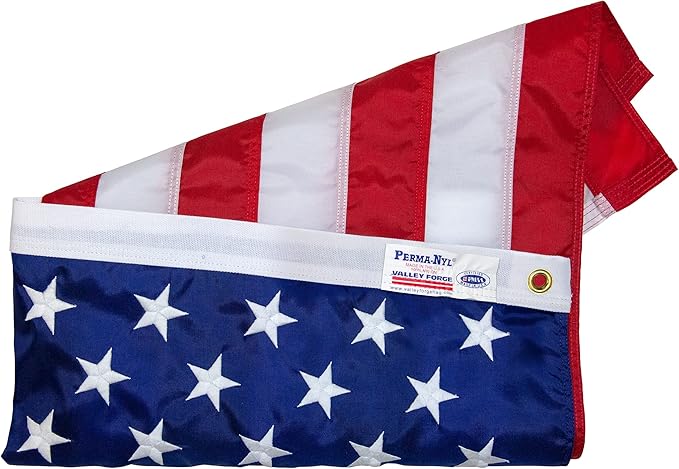 100% Made in the USA - 3'x5' ft – Perma-Nyl Sewn Nylon with Grommets - Sturdy, Durable, and Patriotic - Great For Gardens, Homes, Patios and Cars – By Valley Forge Flag-BloomoryGarden