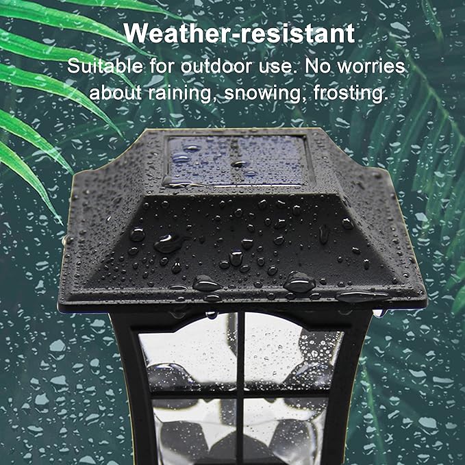 MAGGIFT 2 Pack Solar Wall Lantern Outdoor, Exterior Waterproof 15 Lumens Solar Sconce Light Fixture with Wall Mount Kit for Front Door Fence Garden Decor-BloomoryGarden