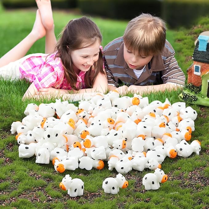 138 Pcs Mini Resin Cows Bulk Animals for Hiding Small Plastic Cows Statues Little Perfect for Forest Figures and More Adorable Landscape Fairy Outdoor Moss Garden DIY Ornament-BloomoryGarden