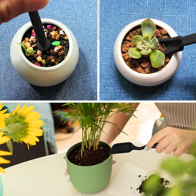 12 Pcs Succulent Tools Set Mini Transplanting Garden Tools Kit for Indoor Gardening Flower Pot Cactus Care-BloomoryGarden