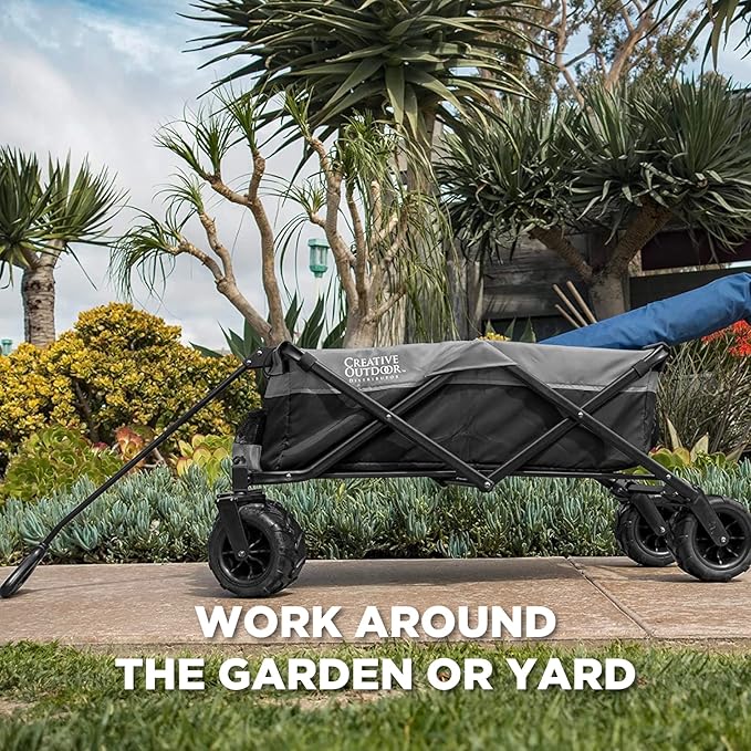 Creative Outdoor Original Folding Wagon All-Terrain Wheels-BloomoryGarden