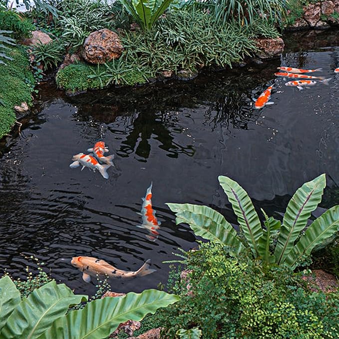 16 x 16 FT Pond Liner, 20 Mil Fish Pond HDPE Liner, Pond Liners for Outdoor Ponds, Koi Ponds, Garden Fountain, Waterfall-BloomoryGarden