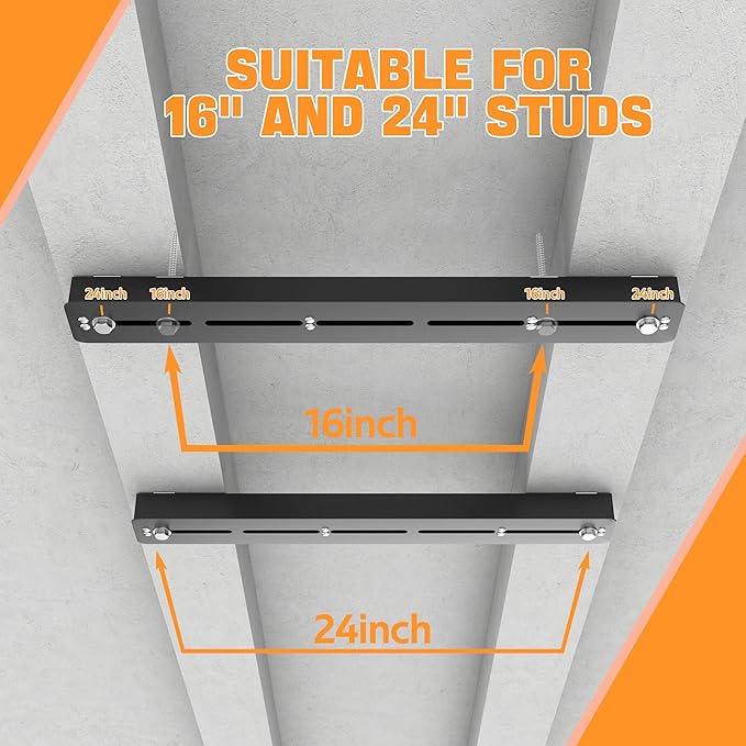 Ultrawall Overhead Garage Storage Rack, Heavy Duty Ceiling Storage Rack, 26 Inch Adjustable Ceiling Bin Storage System, 5 Sets for 4 Bins-BloomoryGarden