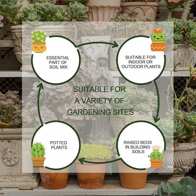10QT Horticultural Vermiculite Bulk, Organic Vermiculite for Plants, Course Grade Vermiculite for Gardening, for houseplants, for Mushrooms, to Maintain Soil Moisture and Plant Growth(2-4mm)-BloomoryGarden