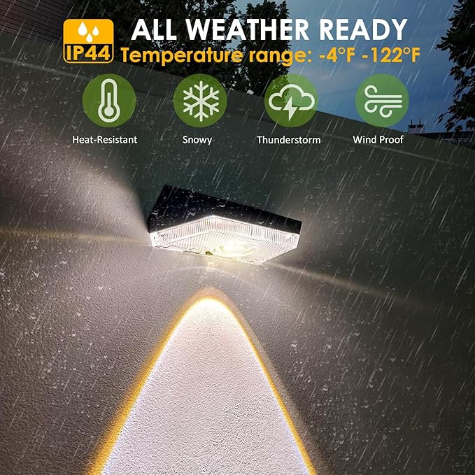 12PK Solar Fence Lights Outdoor - 3000/4000/6000K&RGB 6 Color, Dusk to Dawn Fence Lights Solar Powered, IP65 Waterproof Solar Light Outdoor for Backyard/Railing/Step/Patio/Wall-BloomoryGarden