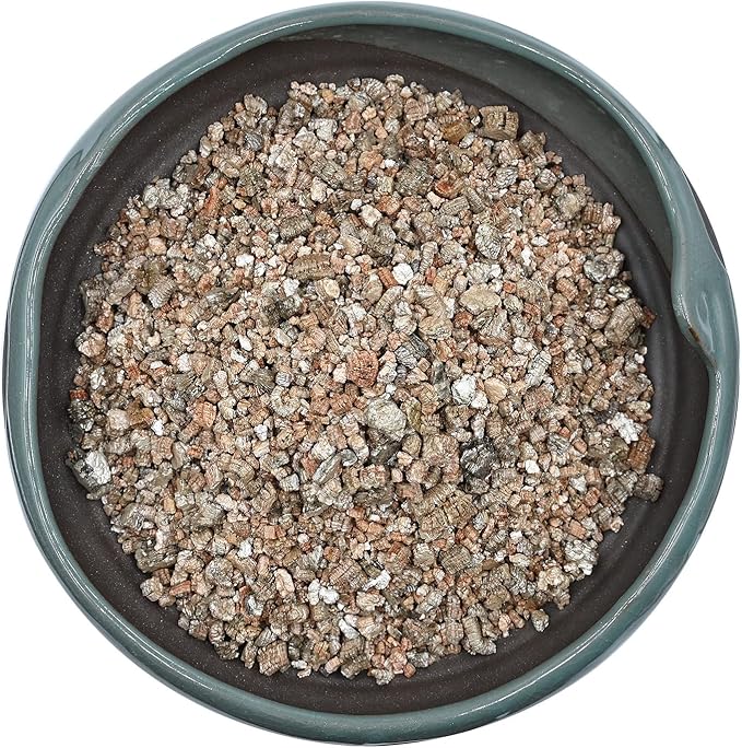 10QT Horticultural Vermiculite Bulk, Organic Vermiculite for Plants, Course Grade Vermiculite for Gardening, for houseplants, for Mushrooms, to Maintain Soil Moisture and Plant Growth(5-8mm)-BloomoryGarden