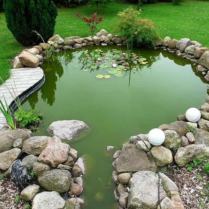 16 x 16 FT Pond Liner, 20 Mil Fish Pond HDPE Liner, Pond Liners for Outdoor Ponds, Koi Ponds, Garden Fountain, Waterfall-BloomoryGarden