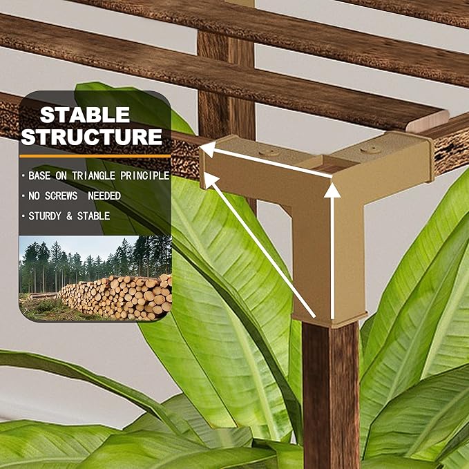 HOMKIRT Plant Stand with Grow Light for Indoor Plants, 13 Tier Large Outdoor Plant Shelf, 63" Tall Plant Rack Holder Flower Stand for Patio, Porch, Living Room Garden Plant Display Boho Decor