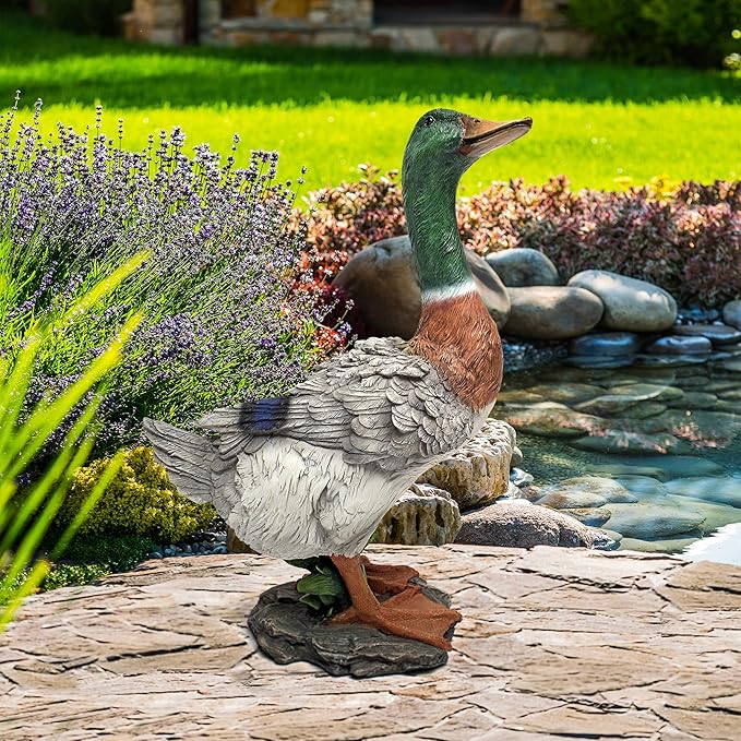 Mallard Duck Statue-BloomoryGarden