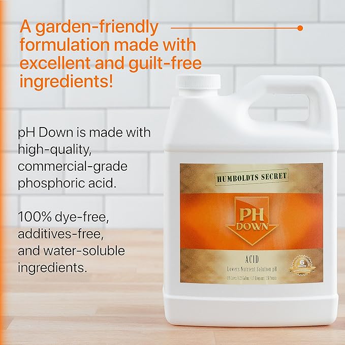 Humboldts Secret pH Up and pH Down Control Kit | Liquid pH Plant Balancer for Soil Gardening & Hydroponics Growing System | Optimal Nutrient Uptake for All Plants (32 Ounce)