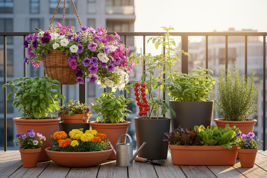 Container Gardening for Small Spaces: Grow Flowers, Herbs & Veggies on a Balcony or Patio (2025 Guide)