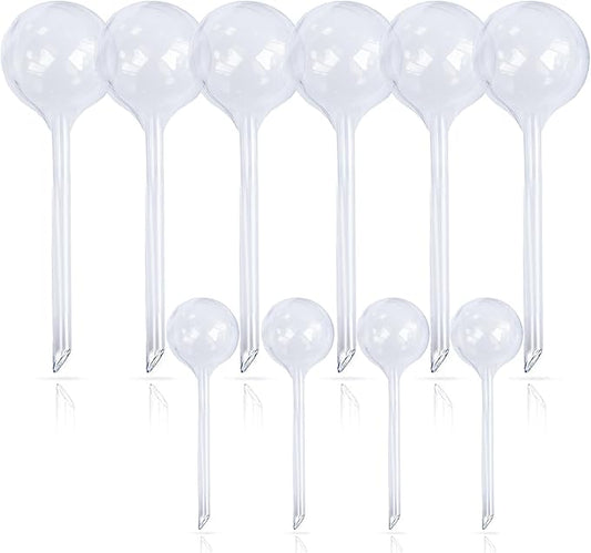 10pcs Plant Watering Devices, Planter Self Watering Globes for Home Potting, Plastic Garden Flower Plant Watering Spikes Automatic Plant Waterer System Set Suit for All Indoor Outdoor Plant-BloomoryGarden