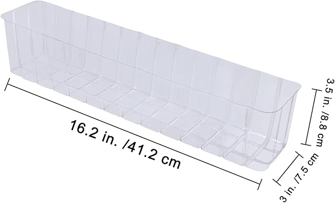 10 Pcs Plastic Planter Liners Clear Rectangular Plastic Liners for Flower Box Planter Window Box Planter 16.2" L x 3" W x 3.5" H for Indoor Outdoor Flower Arrangement Succulent Garden Windowsill Decor-BloomoryGarden
